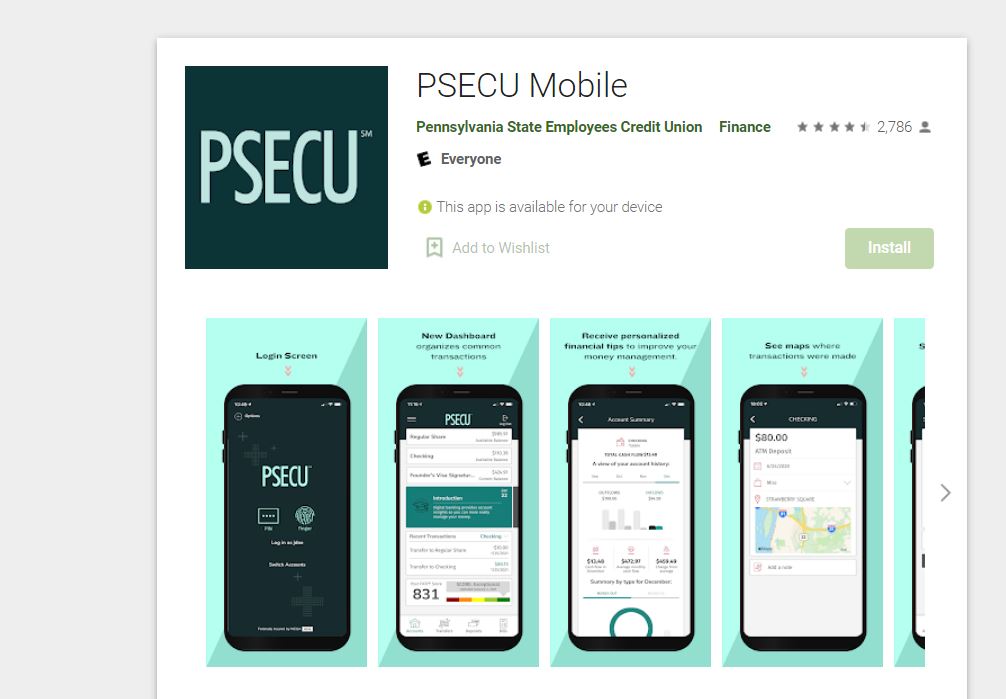 PSECU mobile app