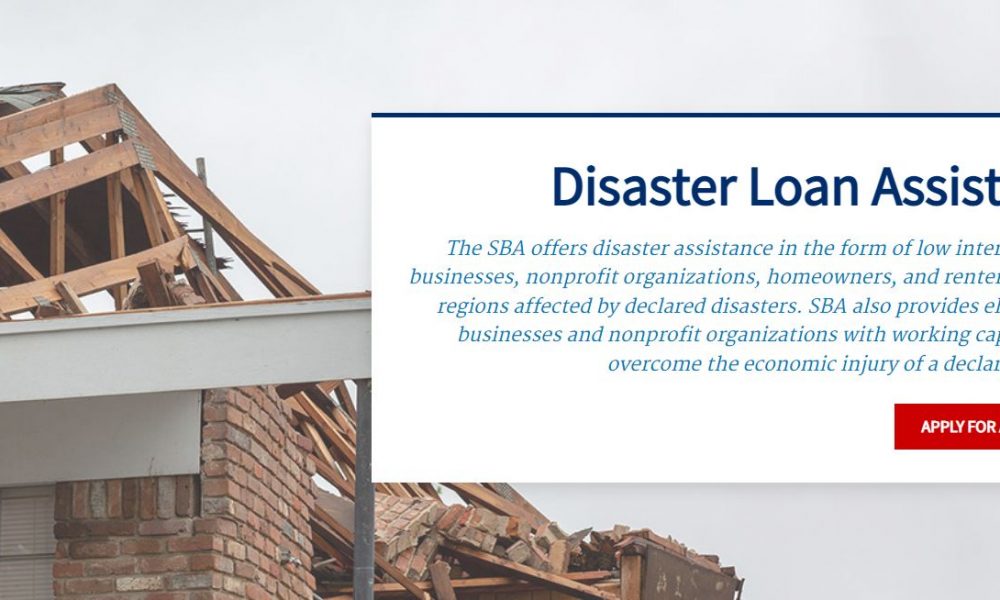 SBA disaster loan website