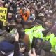 London vaccine passport protest