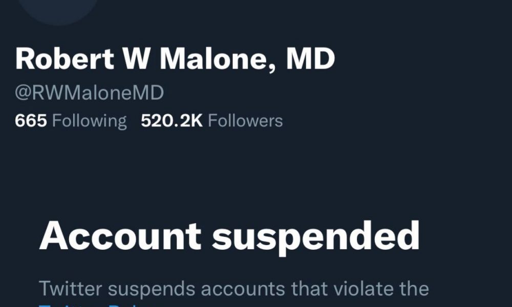 Robert W Malone Twitter