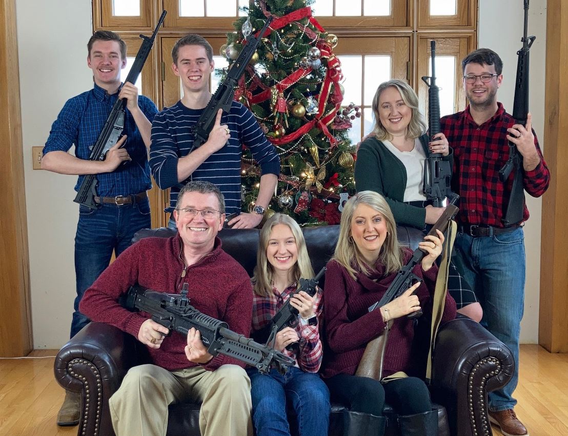 Thomas Massie christmas guns