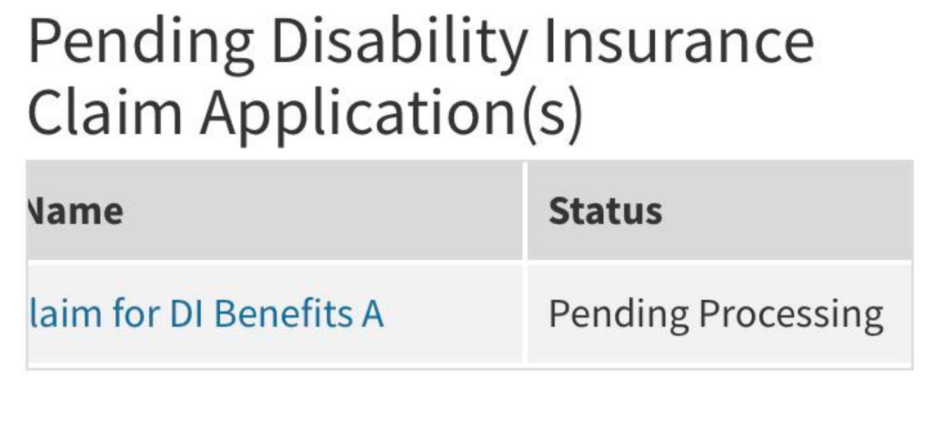 sdi pending claim