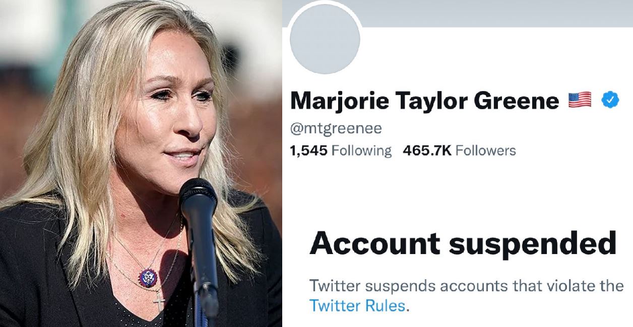 Marjorie Taylor Greene twitter suspended