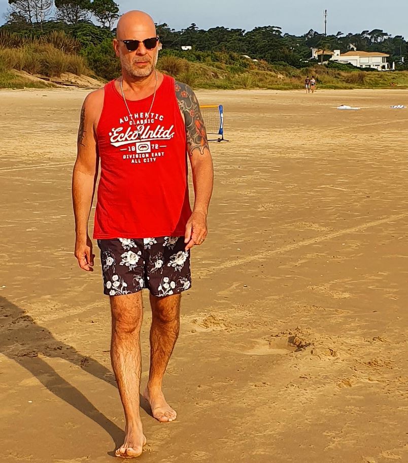 Bruce Willis beach