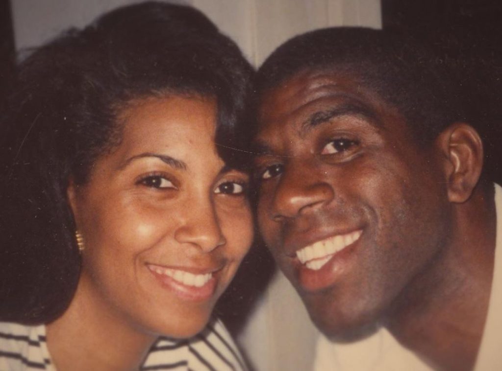 Magic Johnson and wife Cookie