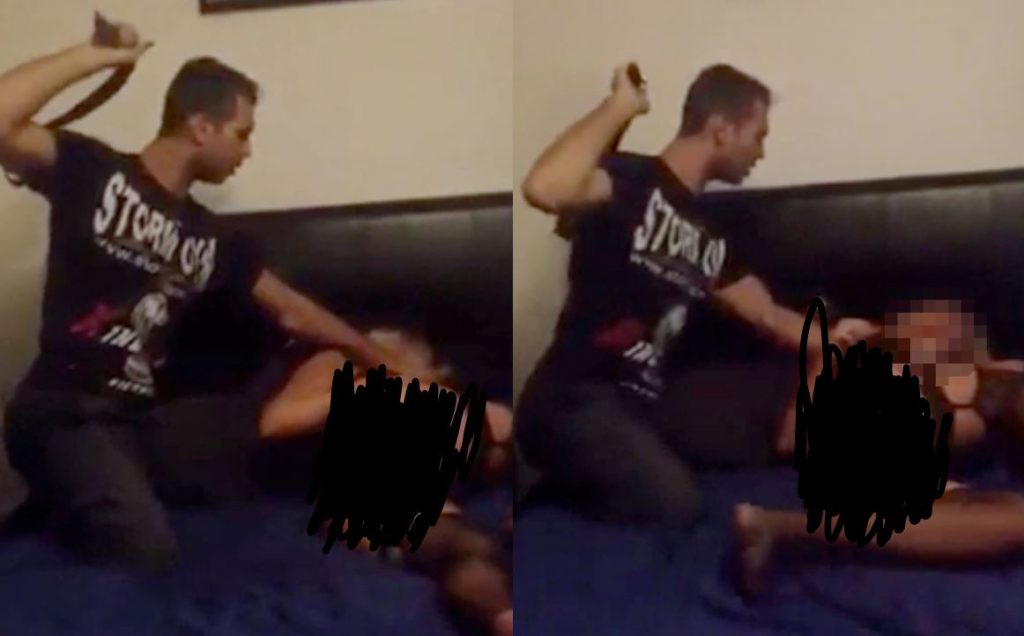 Andrew Tate beating woman
