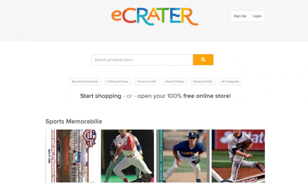 eCRATER website