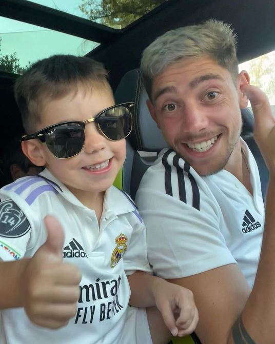 Federico Valverde and son