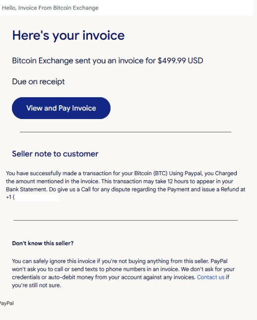 Paypal bitcoin invoice