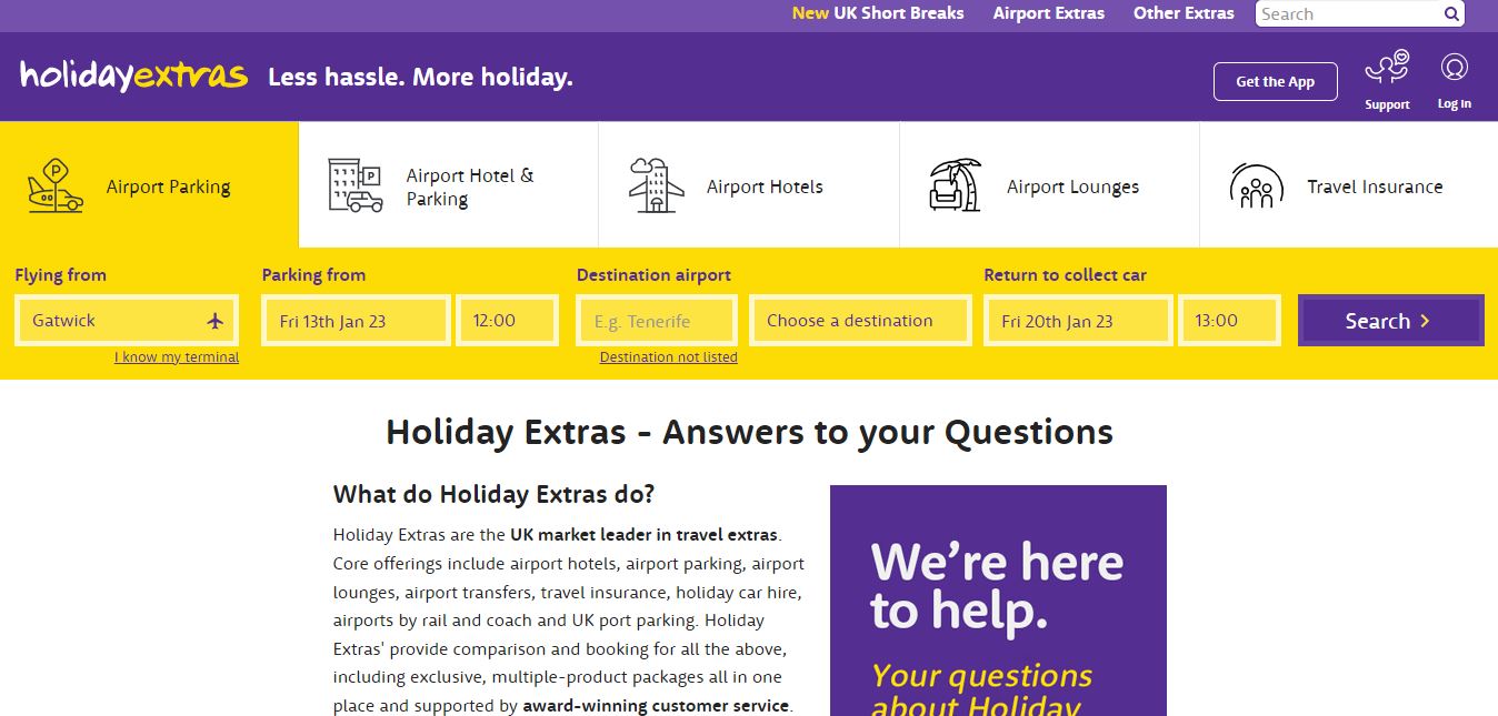 holiday extras